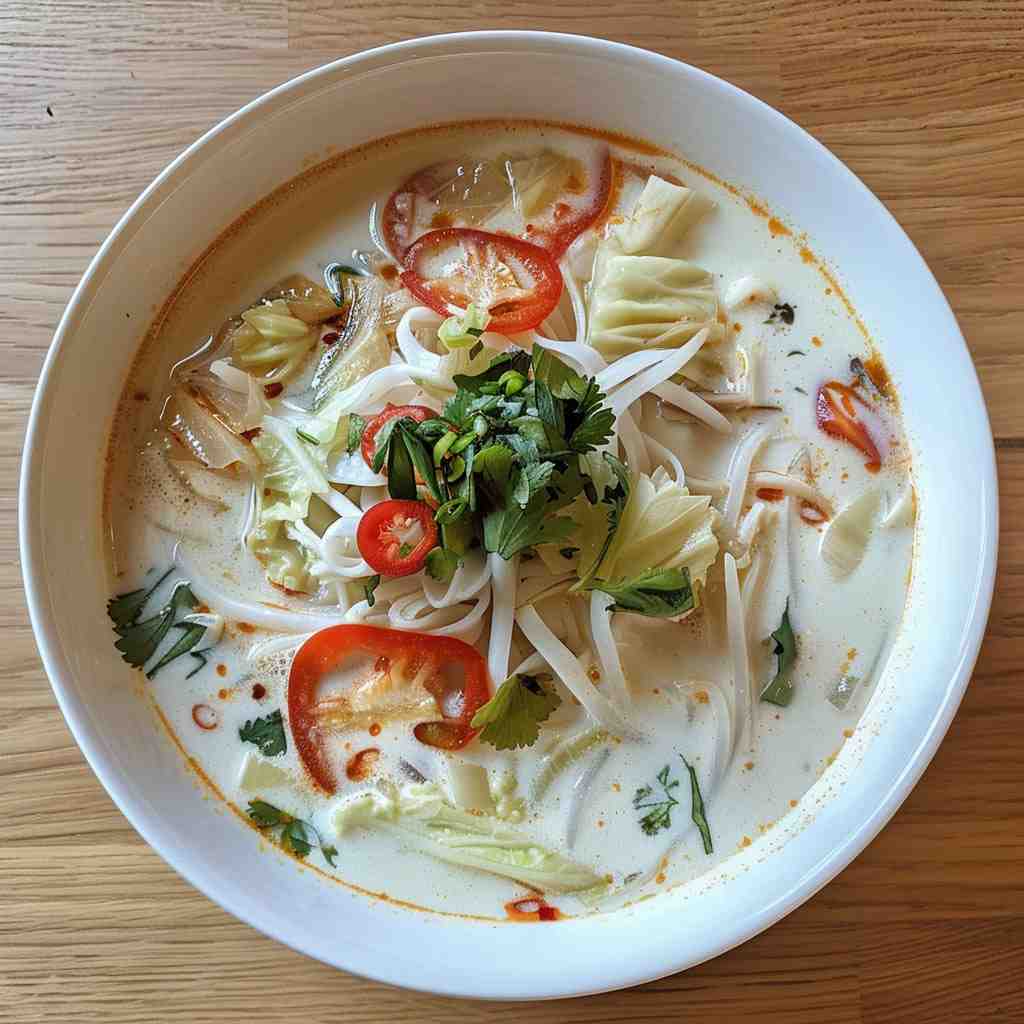 Image of Noodle Coconut Milk Soup